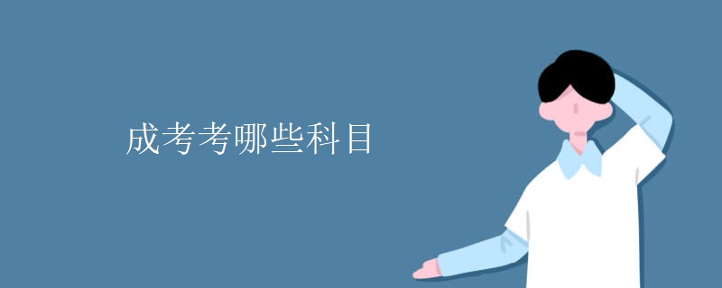 成考考哪些科目