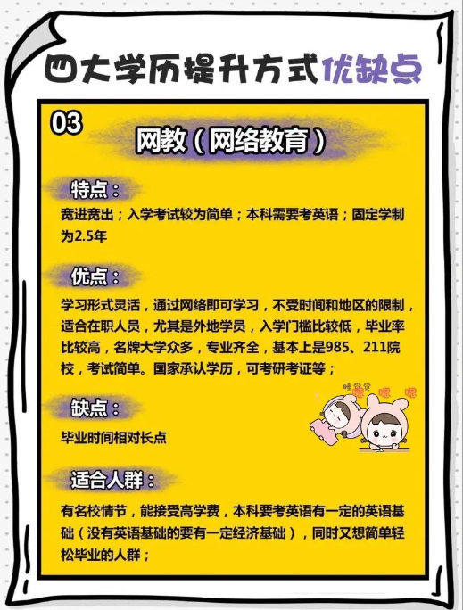解读成考、自考、网教、国开的区别与选择!